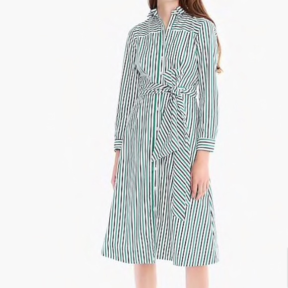JCrew Tie-waist shirtdress - Picture 2 of 6